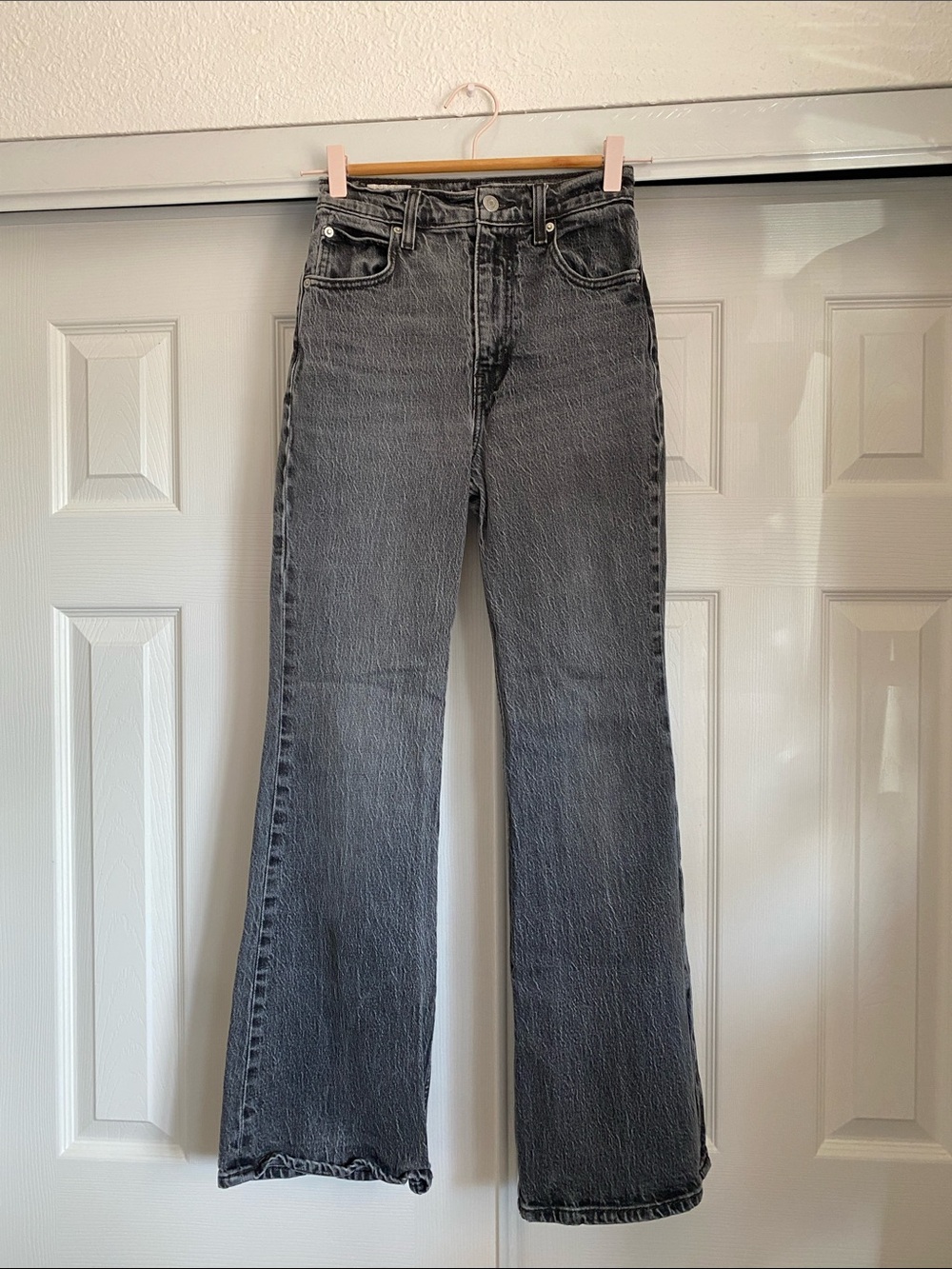 🌼 Levi's Women's Black Wash 70’s High Flare Jeans size 23